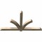 Ekena Millwork Redmond Rough Sawn Timber Gable Bracket, Douglas Fir, 72"W x 42"H x 4"D x 4"F, 14/12 Pitch GBW072X42X0404RED00RDF - alternate 2